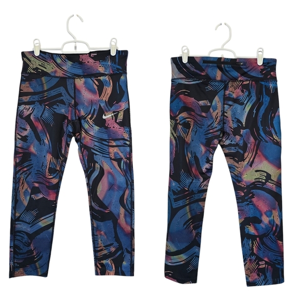 NWT Nike Multicolor Abstract Leggings - Picture 1 of 4
